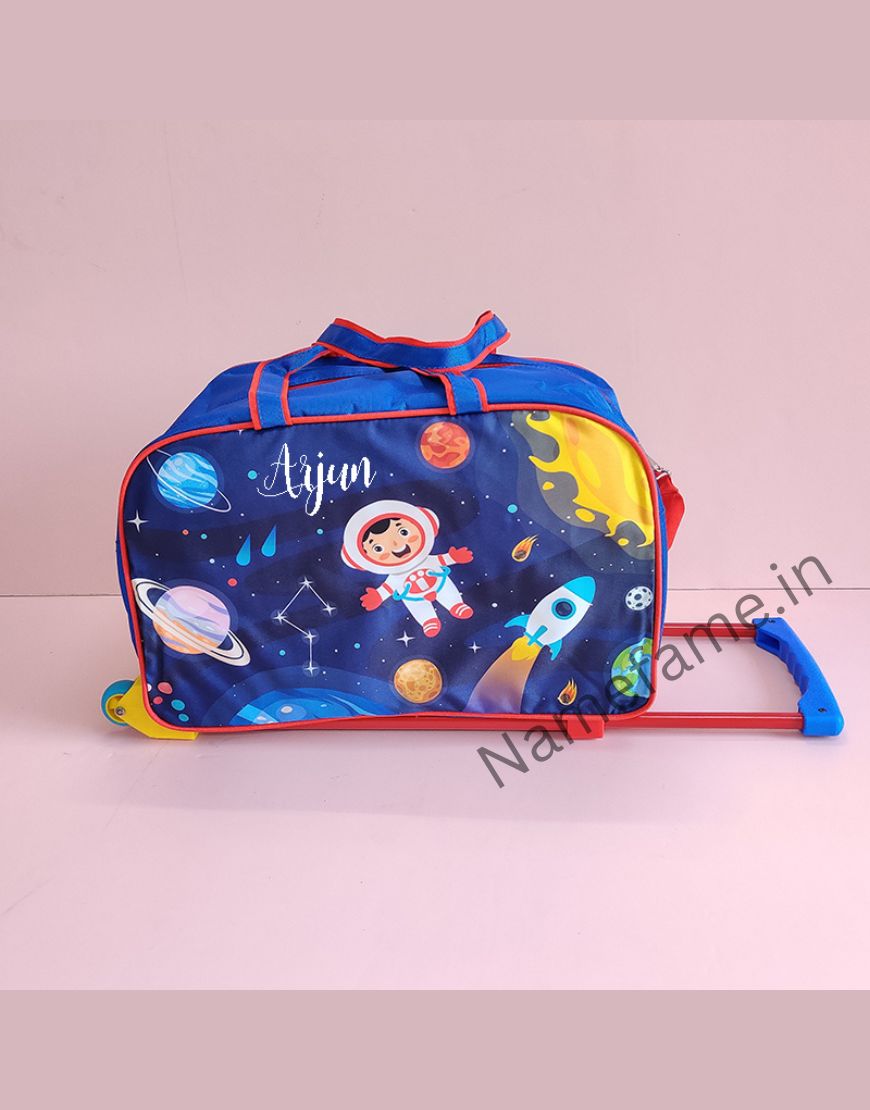 Customizable Trolley Bags for kids- Space