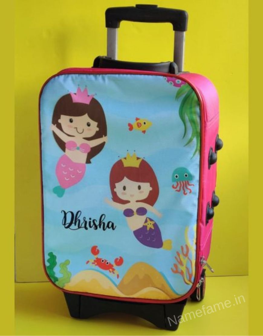 Personalised store mini suitcase