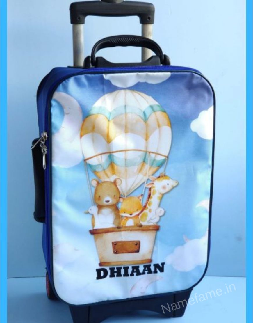 Personalised store childrens luggage