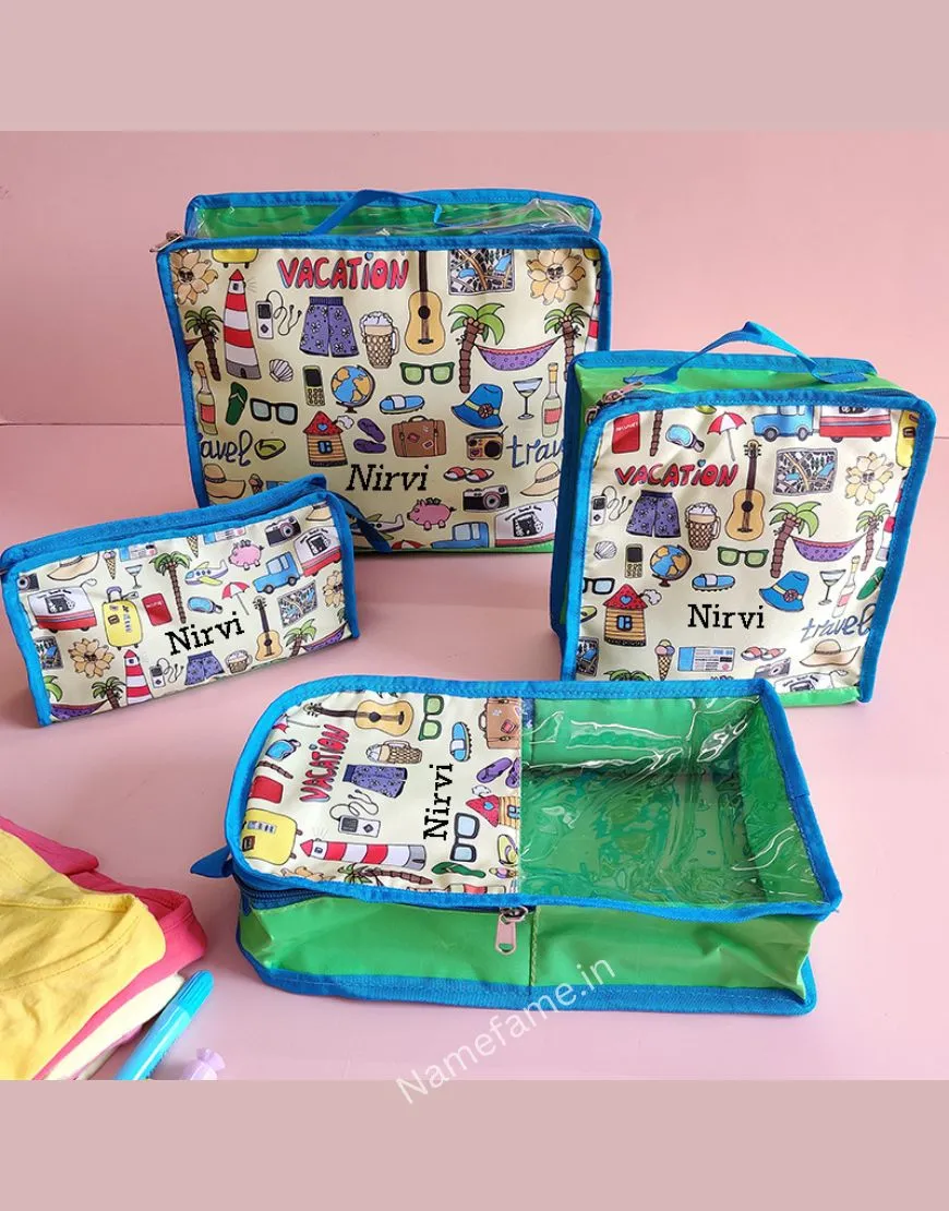 Personalized Travel Pouch Combo Bags For kids