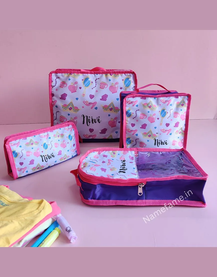 Personalized Travel Pouch Combo Bags for Kids – Customizable & Fun