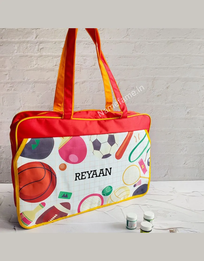 Personalized Jumbo Art bag for Kids- Sports