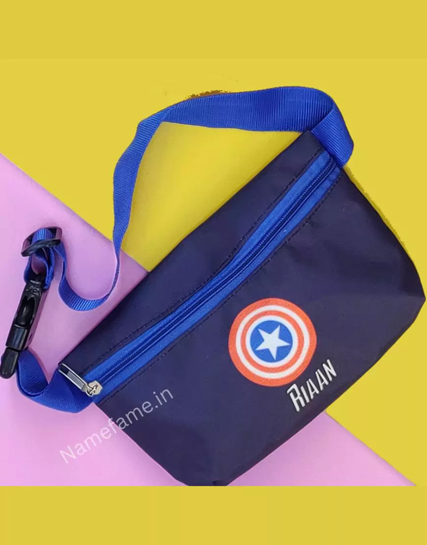 Personalized Waist Pouch For Kids – Captain America